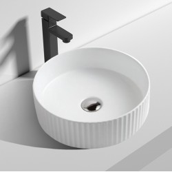 360*360*120mm Bathroom Round Above Counter Gloss White Ceramic Wash Basin 360*360*120mm Bathroom Round Above Counter Gloss White Ceramic Wash Basin